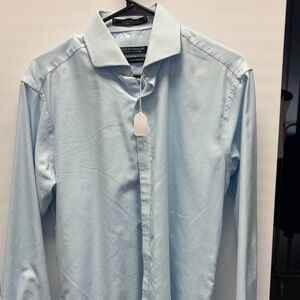 Elegant Sky Blue Men's Dress Shirt